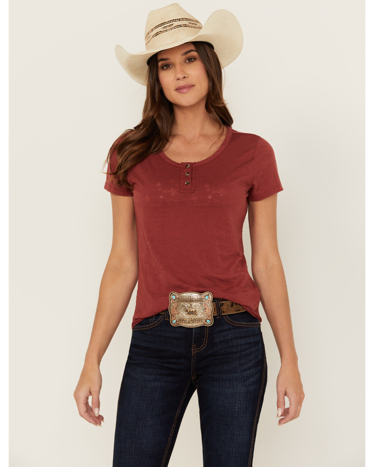 Shyanne Women's Lovell Star Burnout Henley Tee 1 308455-shyanne-women-s-lovell-star-burnout-henley-tee-1.jpg