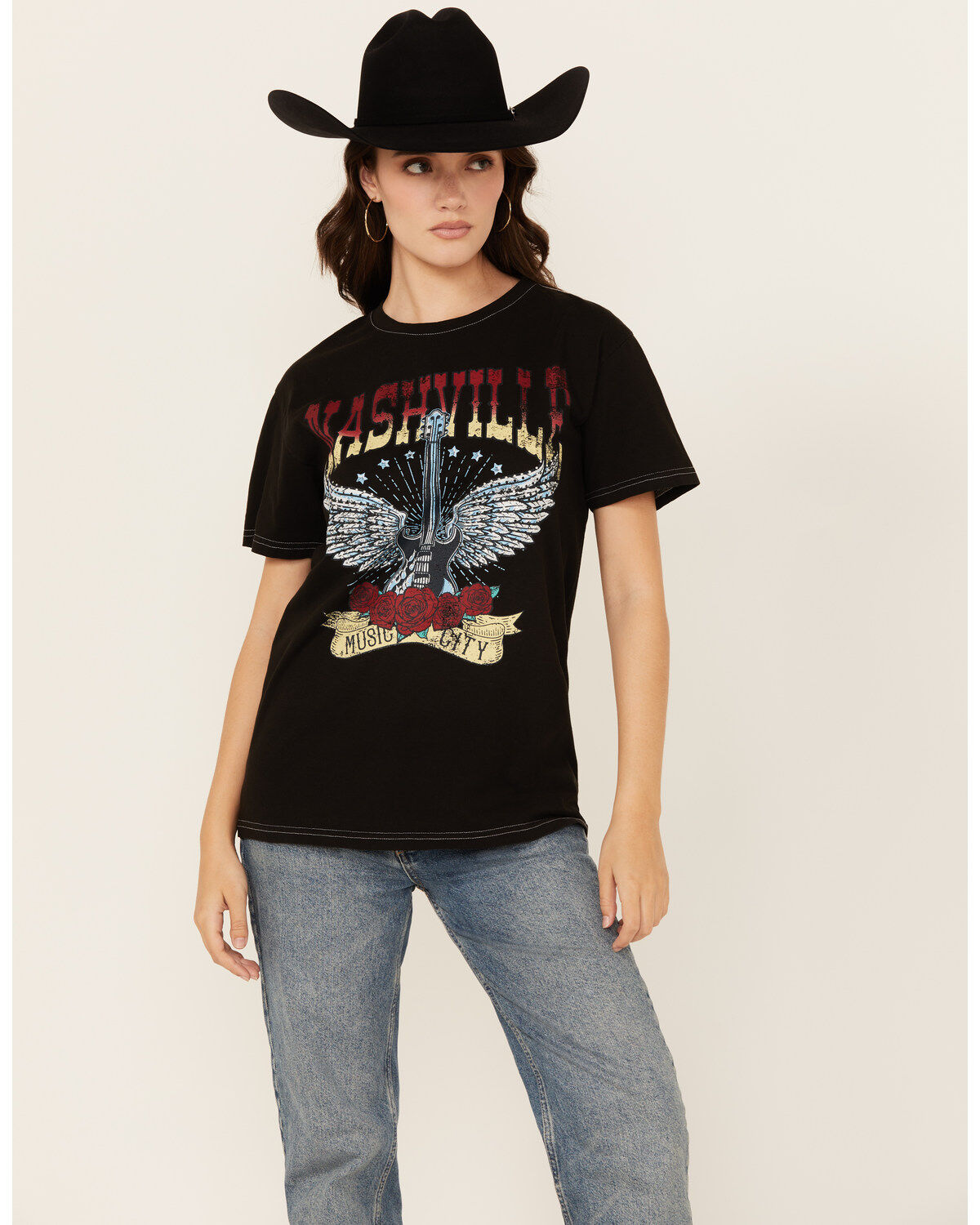Cut & Paste Women's Nashville Guitar Short Sleeve Graphic Tee 1 308761-cut-amp-paste-women-s-nashville-guitar-short-sleeve-graphic-tee-1.jpg