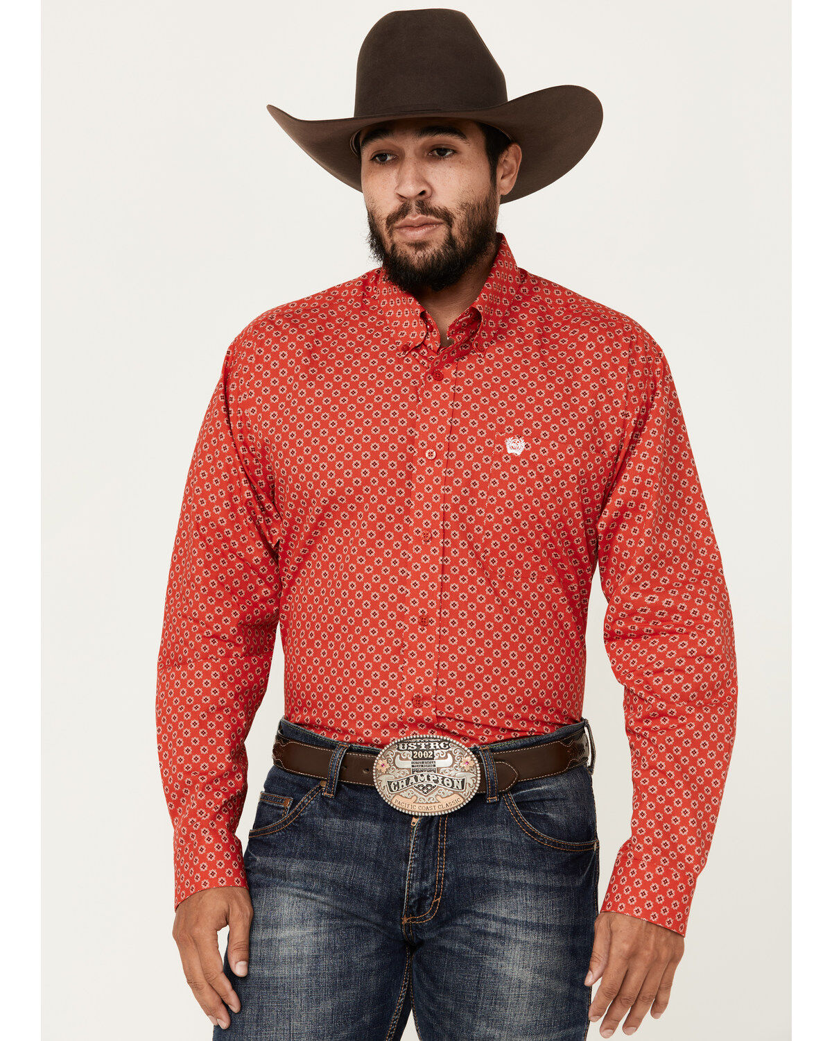 Cinch Men's Geo Print Long Sleeve Button-Down Western Shirt 1 312383-cinch-men-s-geo-print-long-sleeve-button-down-western-shirt-1.jpg