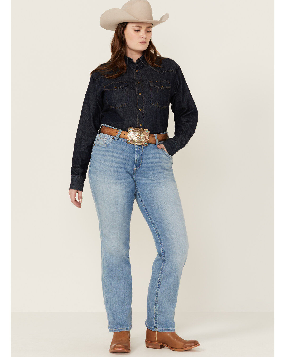 Ariat Women's Nebraska Light Wash Mid Rise Hope Stretch Bootcut Jeans - Plus 1 312795-ariat-women-s-nebraska-light-wash-mid-rise-hope-stretch-bootcut-jeans-plus-1.jpg