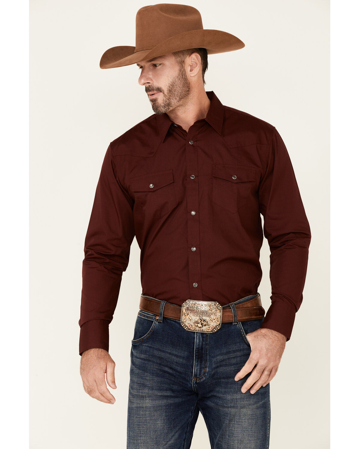 Gibson Men's Basic Solid Long Sleeve Pearl Snap Western Shirt - Big 1 313783-gibson-men-s-basic-solid-long-sleeve-pearl-snap-western-shirt-big-1.jpg