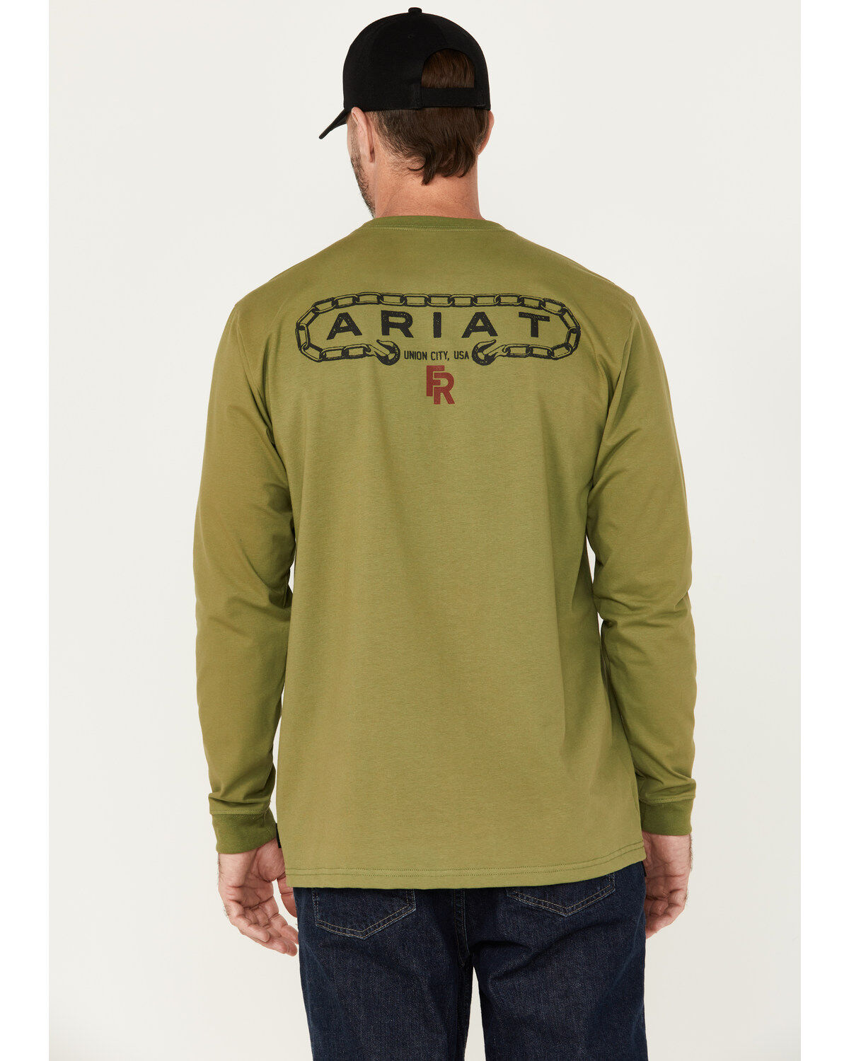 Ariat Men's FR Chain Hook Long Sleeve Graphic Work T-Shirt