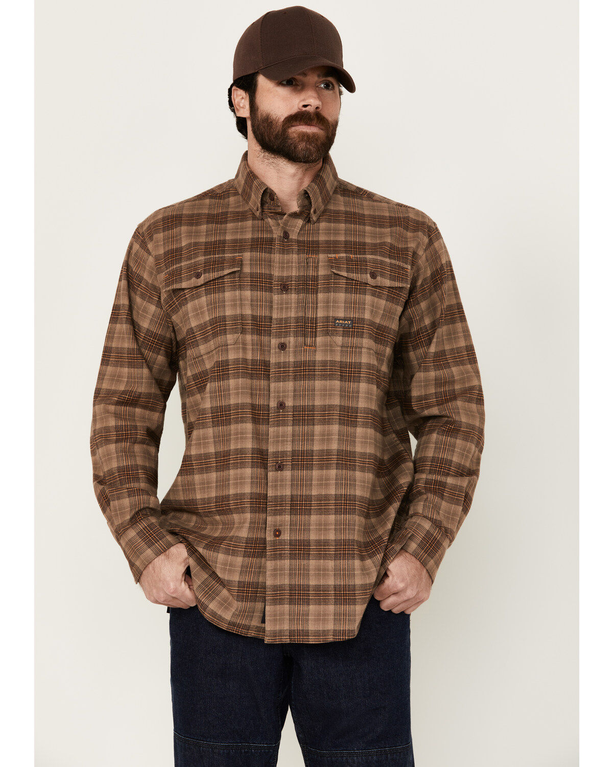 Ariat Men's Rebar DuraStretch Long Sleeve Button-Down Work Shirt
