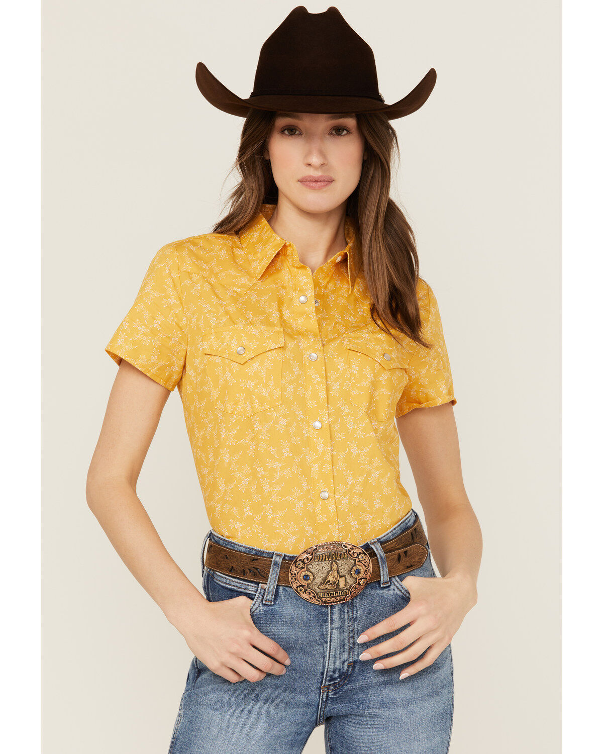 Wrangler Retro Women's Floral Print Short Sleeve Pearl Snap Western Shirt 1 318826-wrangler-retro-women-s-floral-print-short-sleeve-pearl-snap-western-shirt-1.jpg