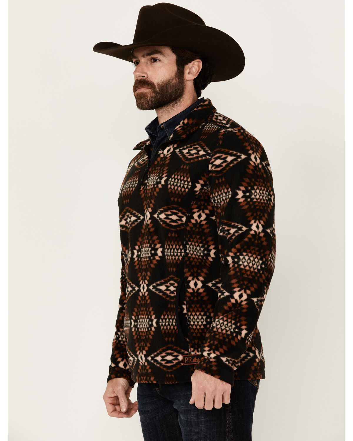 Powder River Outfitters Men's Boot Barn Exclusive Southwestern Print 1/4 Zip Pullover