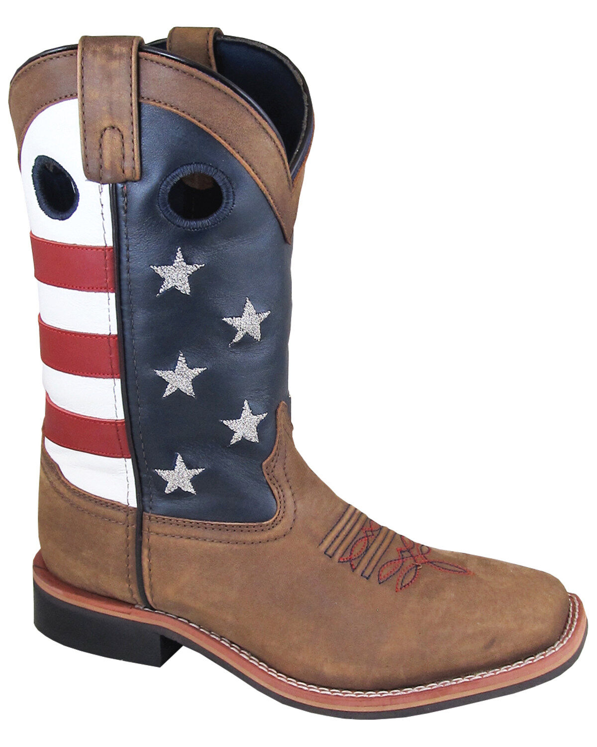 Smoky Mountain Women's 10 Stars and Stripes Western Boots - Broad Square Toe