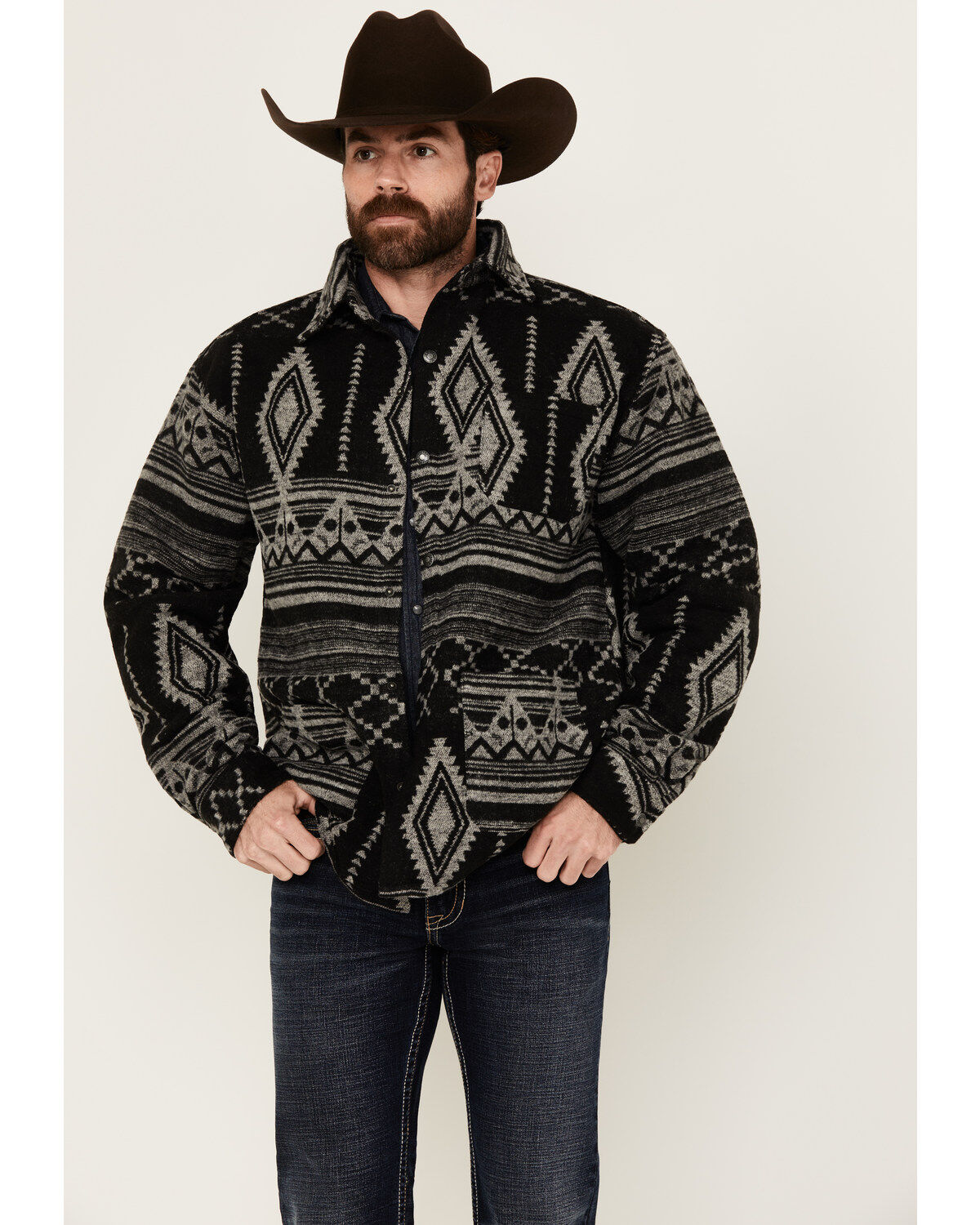 Outback Trading Co Men's Luca Southwestern Print Shacket