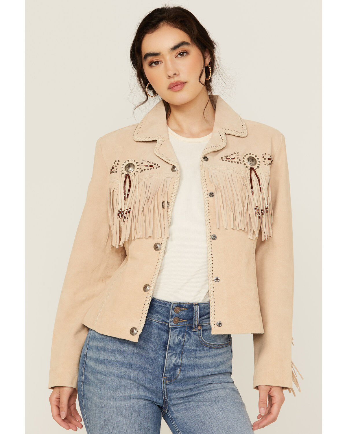 Scully Women's Fringe and Beaded Jacket 1 323693-scully-women-s-fringe-and-beaded-jacket-1.jpg