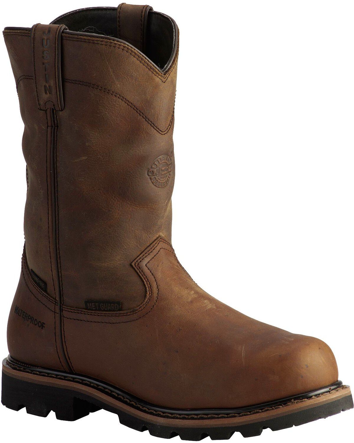 Justin Men's Wyoming Waterproof Internal Met Guard Pull-On Work Boots 1 32388-justin-men-s-wyoming-waterproof-internal-met-guard-pull-on-work-boots-1.jpg
