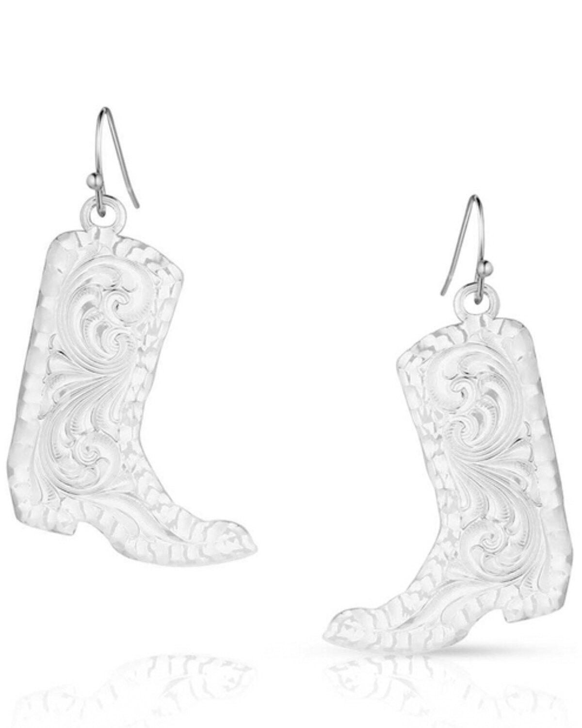 Montana Silversmiths Women's Chiseled Boots Earrings