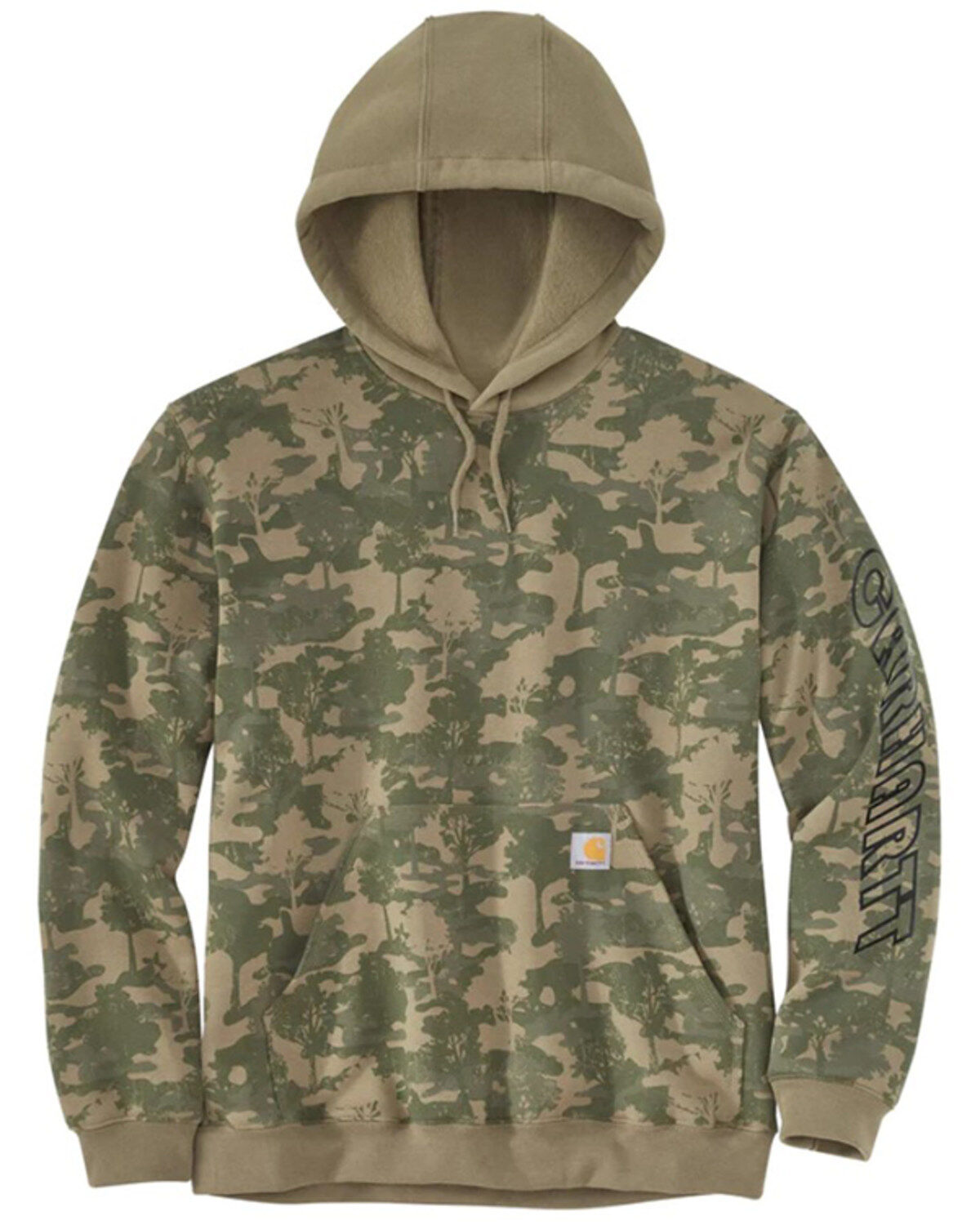 Carhartt Men's Loose Fit Midweight Camo Print Hooded Sweatshirt - Tall