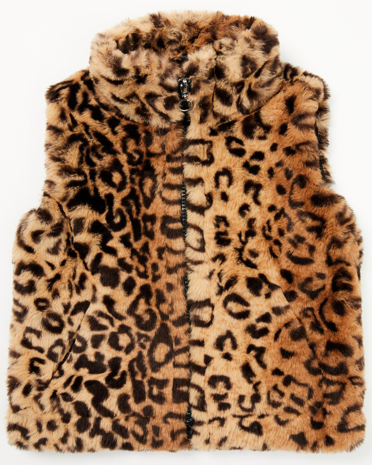 Urban Republic Little Girls' Jaguar Print Faux Fur Vest