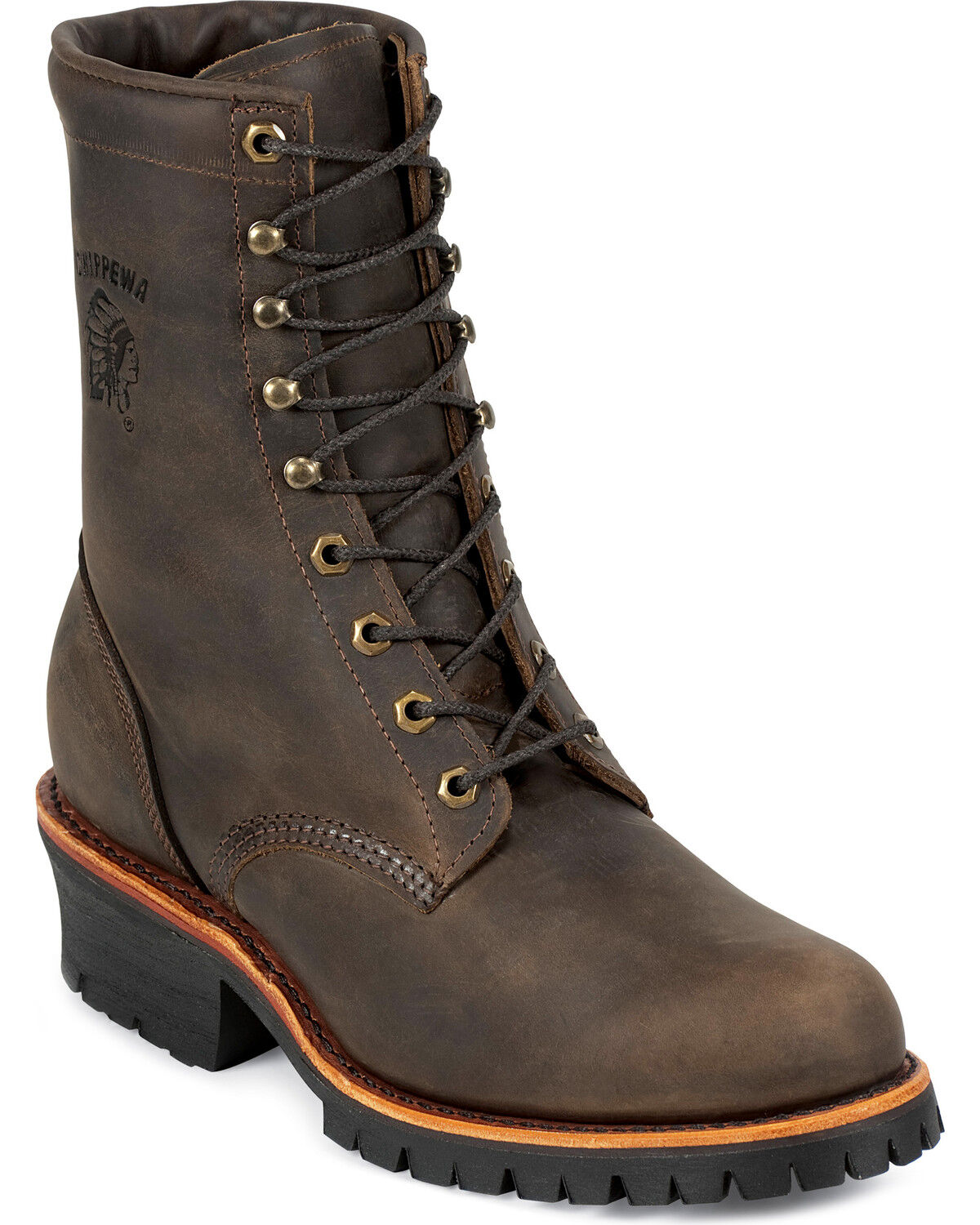 Chippewa Classic 8 Logger Boots - Round Toe