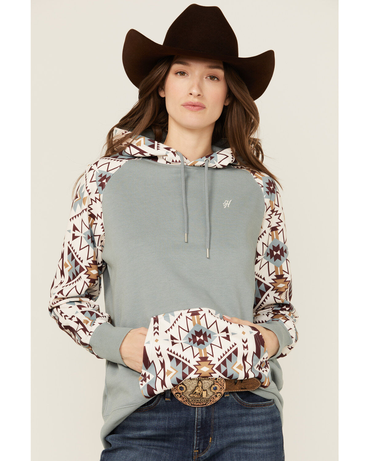 Hooey Women's Southwestern Print Hoodie 1 327575-hooey-women-s-southwestern-print-hoodie-1.jpg