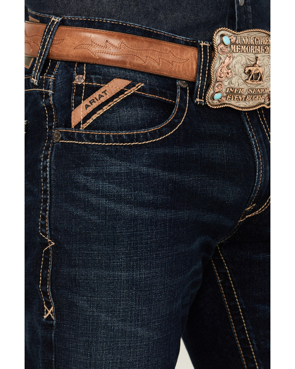 Ariat Men's Boot Barn Exclusive M4 Gunner Dark Wash Relaxed Boot Stretch Denim Jeans