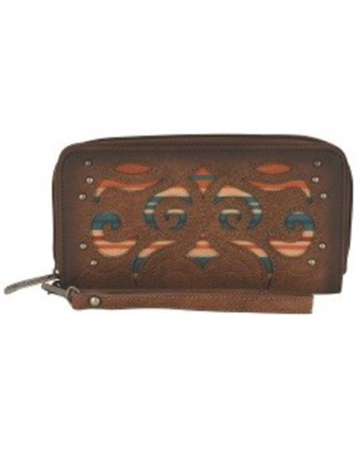 Justin Women's Serape Striped Inlay Wristlet Wallet
