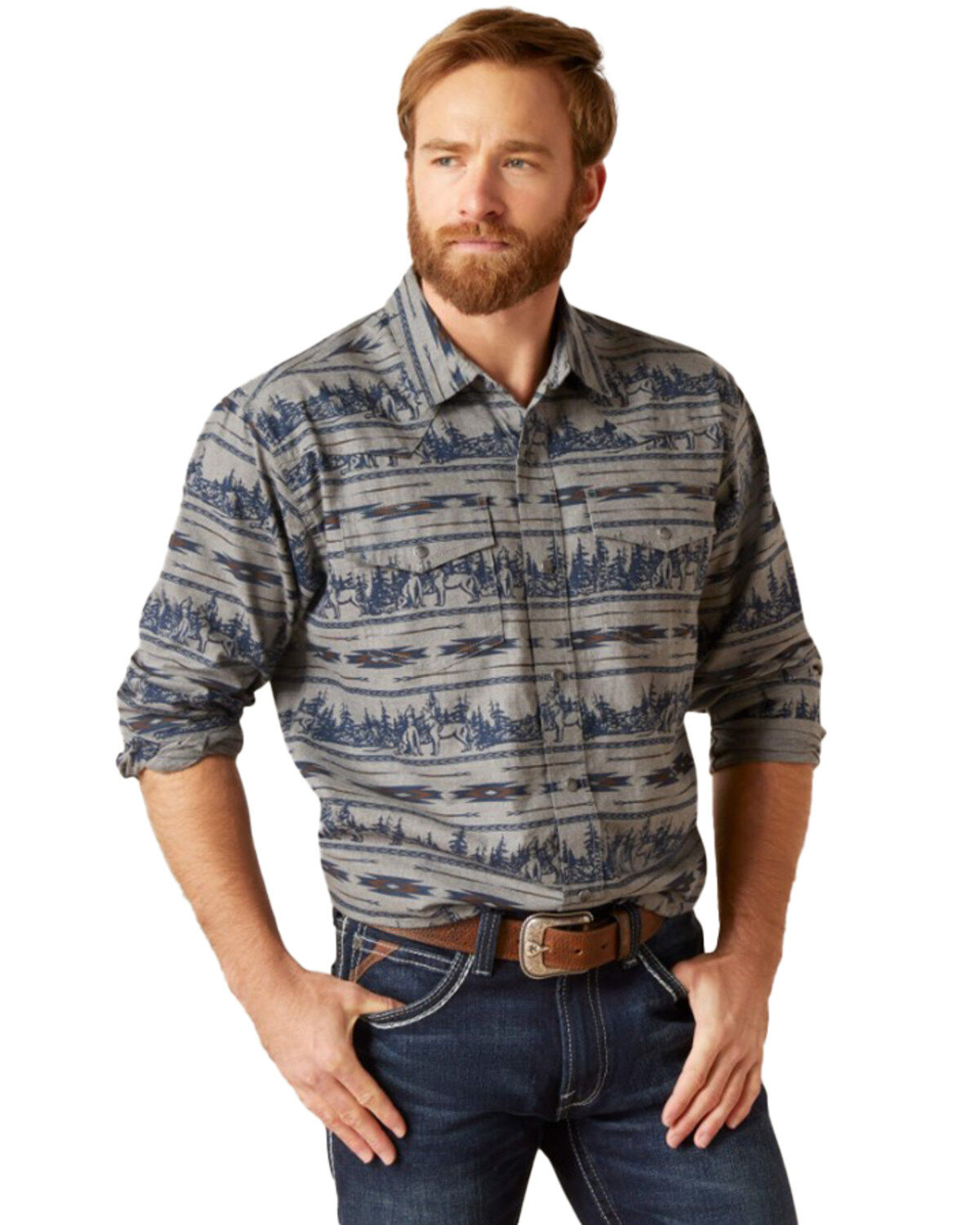 Ariat Men's Harlow Retro Fit Long Sleeve Snap Western Shirt