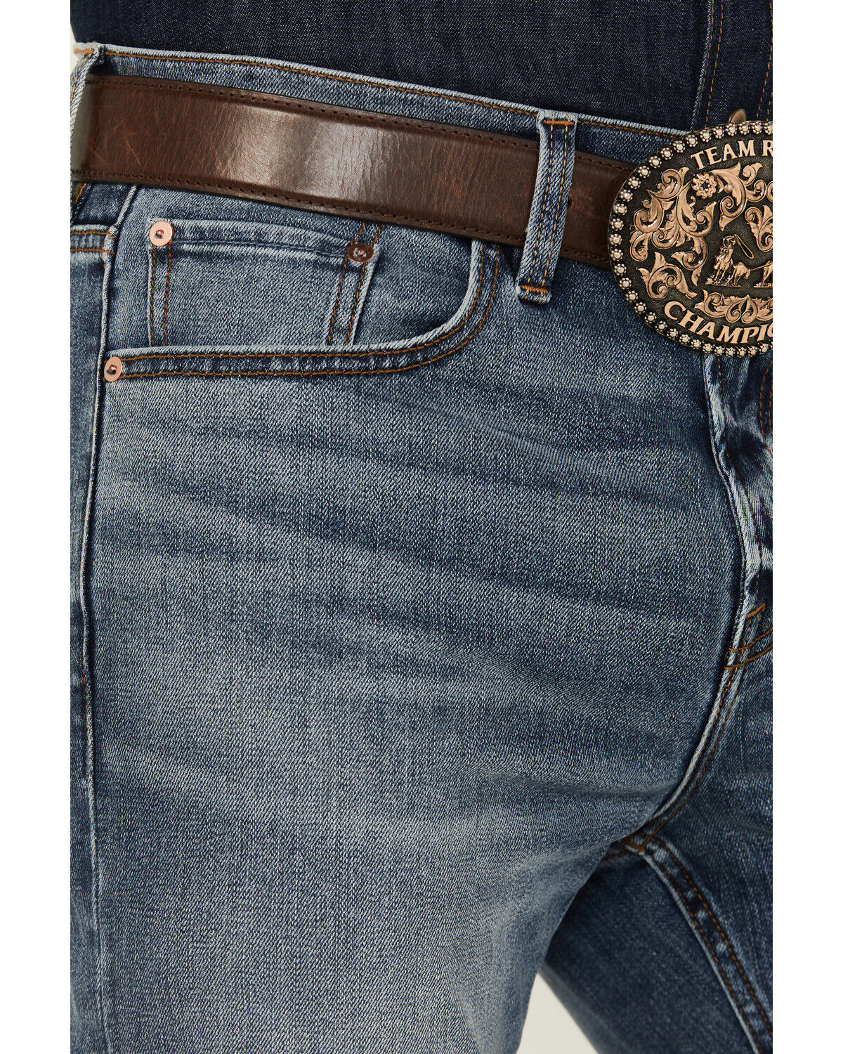 Blue Ranchwear Men's Dorado Wash Bronson Slim Straight Stretch Denim Jeans