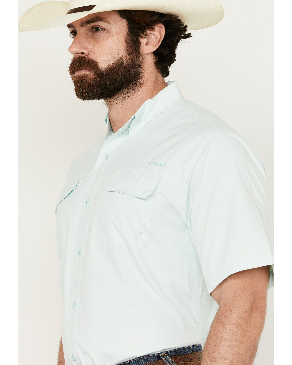 Ariat Men's VenTek Outbound Solid Short Sleeve Button-Down Performance Western Shirt