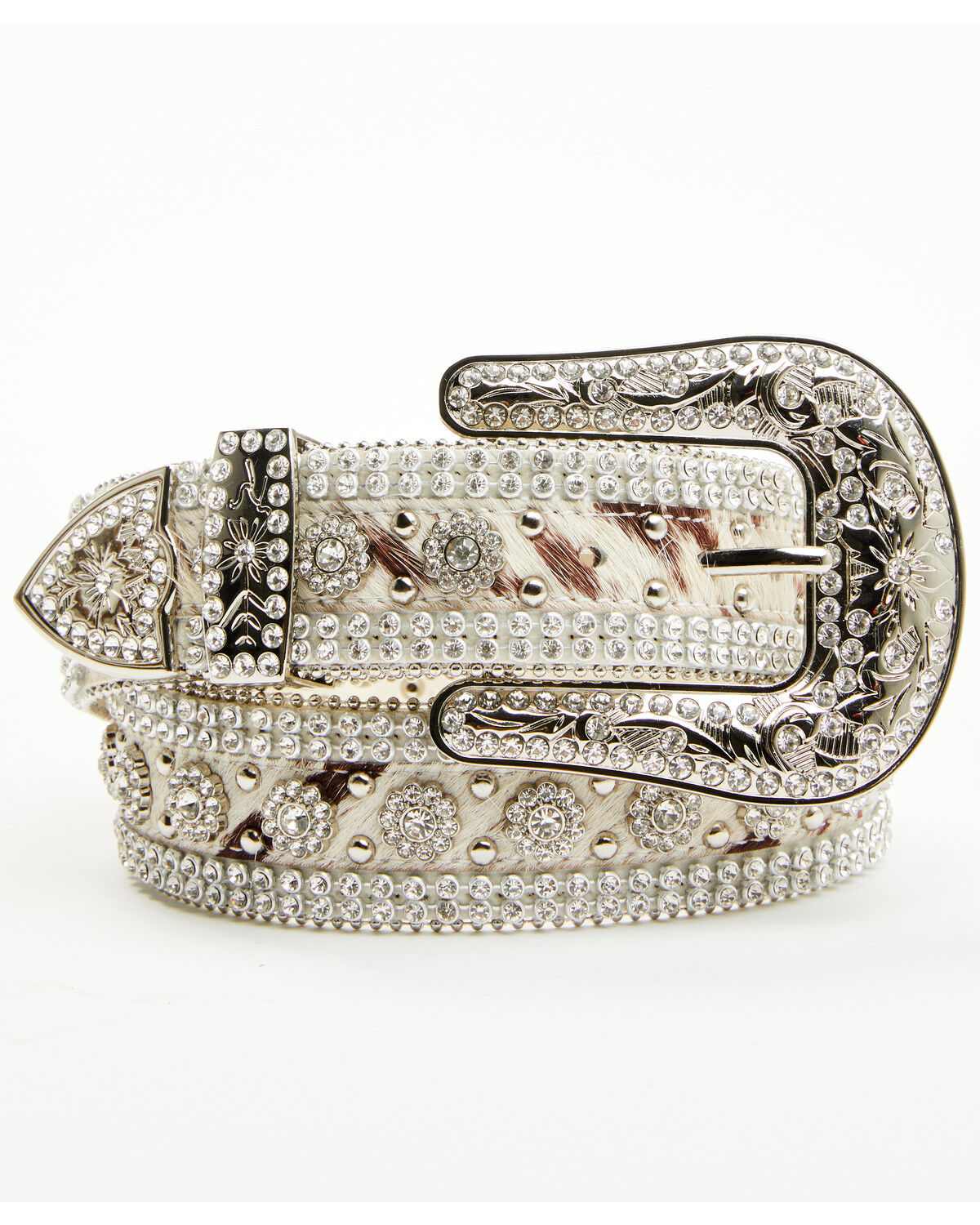 Shyanne Women's Nova Embellished Hair On Buckle Belt