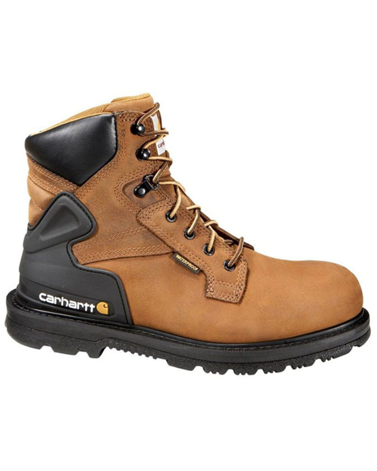 Carhartt 6 Waterproof Lace-Up Work Boots - Steel Toe