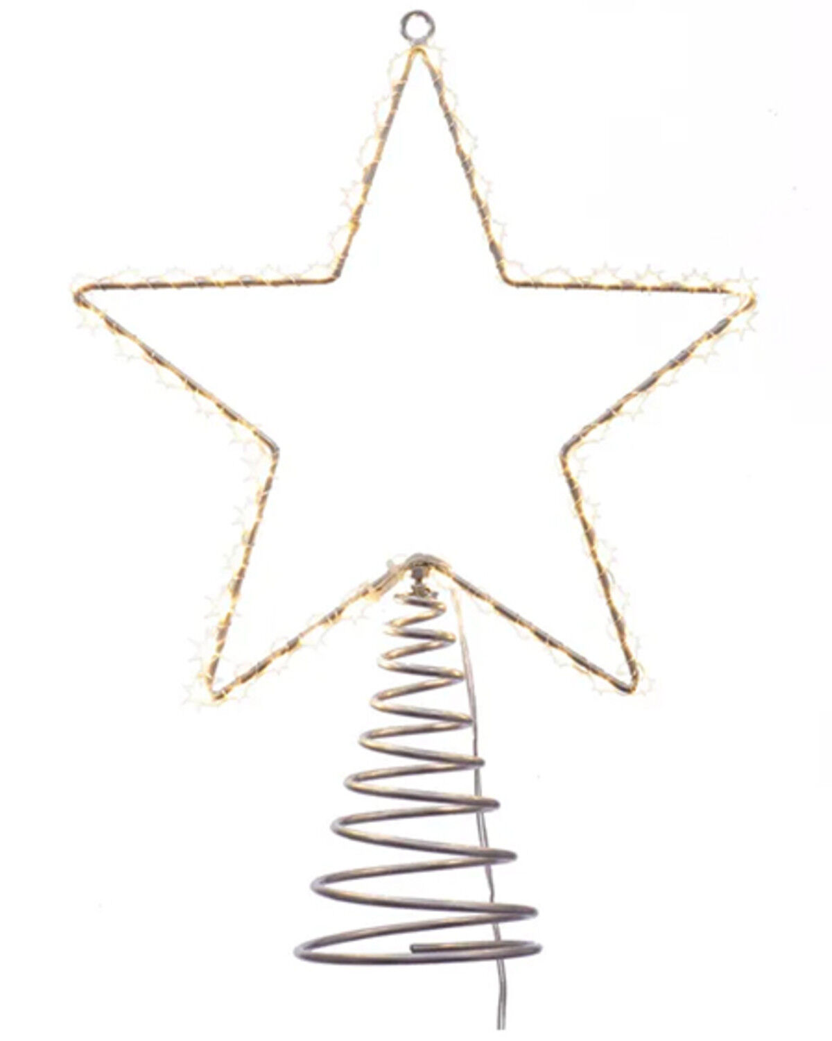 Kurt Adler 13 Pre-Lit Metal Wire Lighted LED Star Treetop