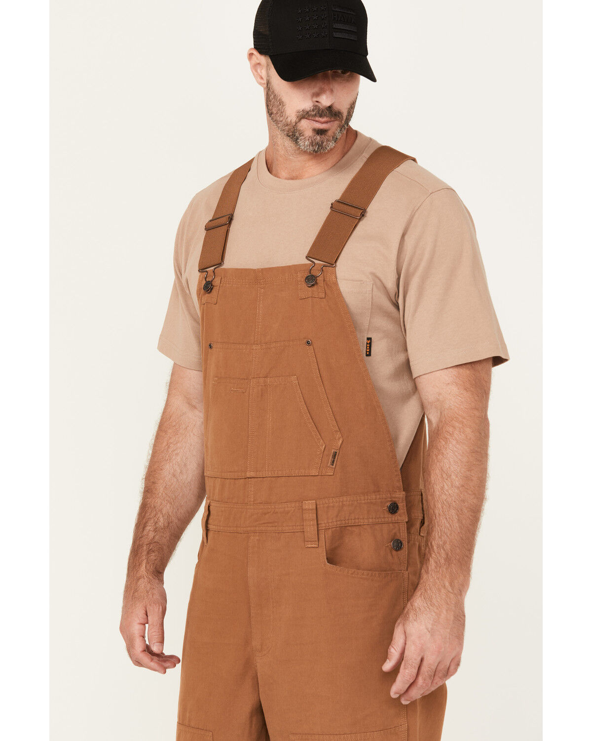 Lucky Brand Workwear Men's Broken Canvas Bib Overalls