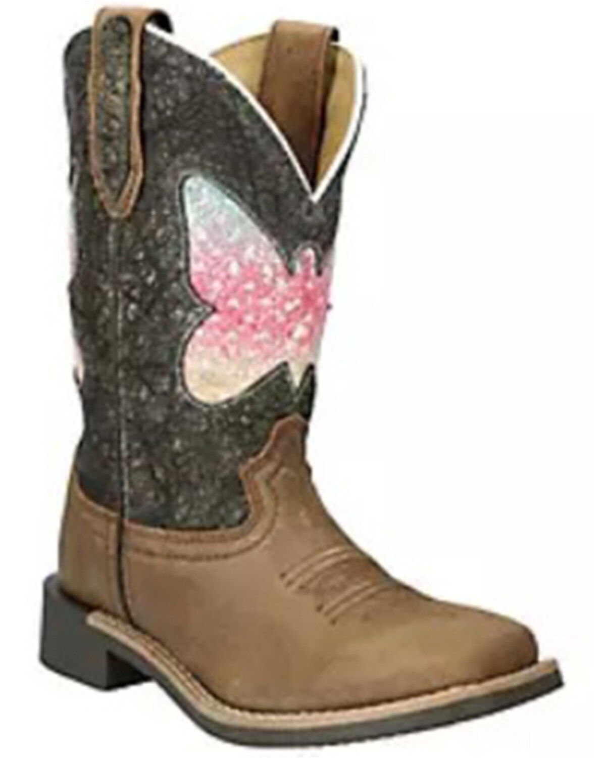 Smoky Mountain Little Girls' Chloe Western Boots - Broad Square Toe