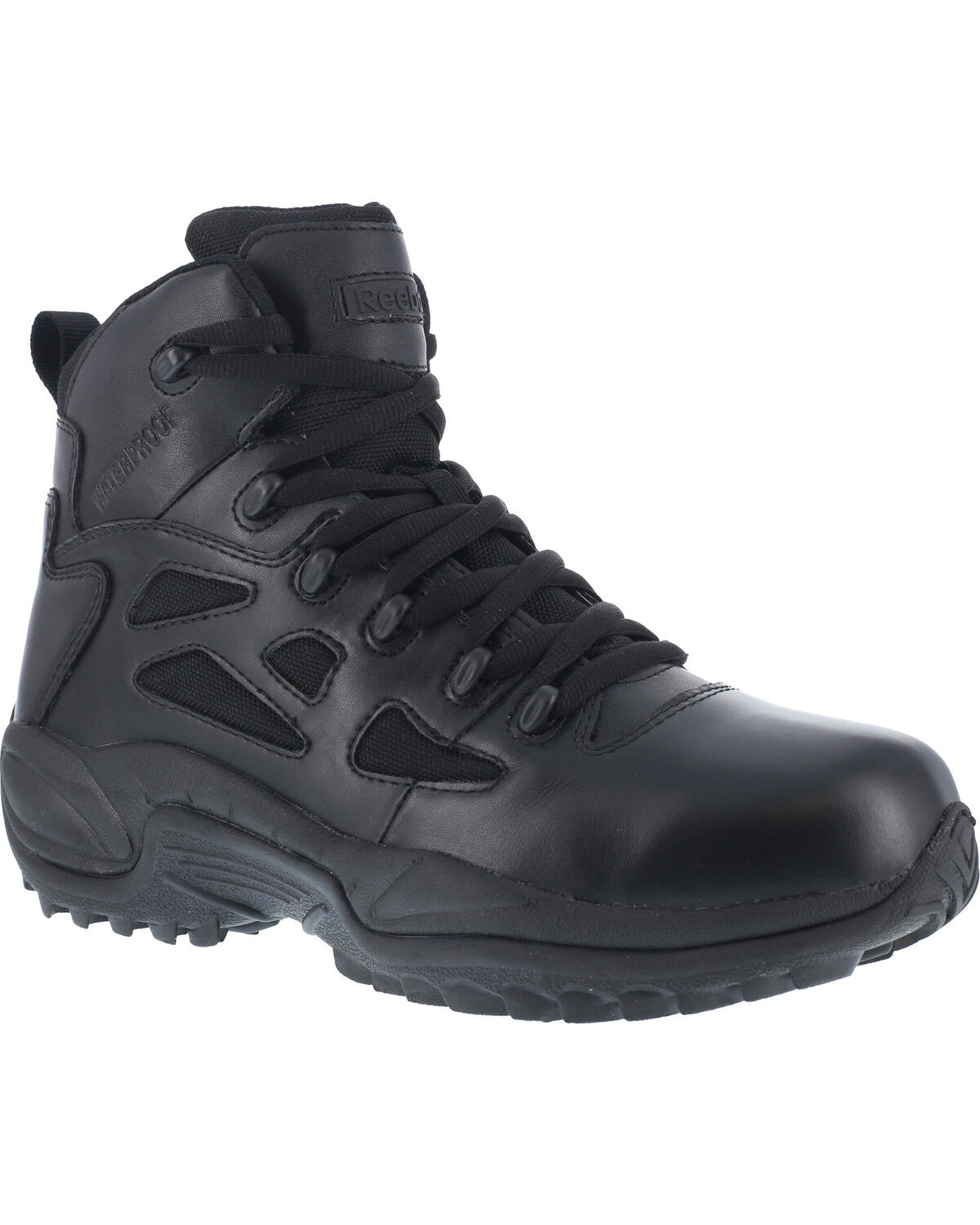 Reebok Men's Stealth 6 Lace-Up Waterproof Side Zip Work Boots - Soft Toe
