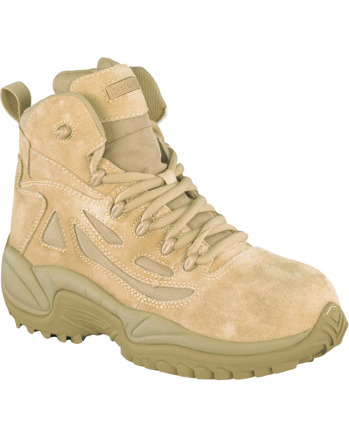 Reebok Men's Stealth 6 Lace-Up with Side-Zip Tactical Work Boots - Composite Toe