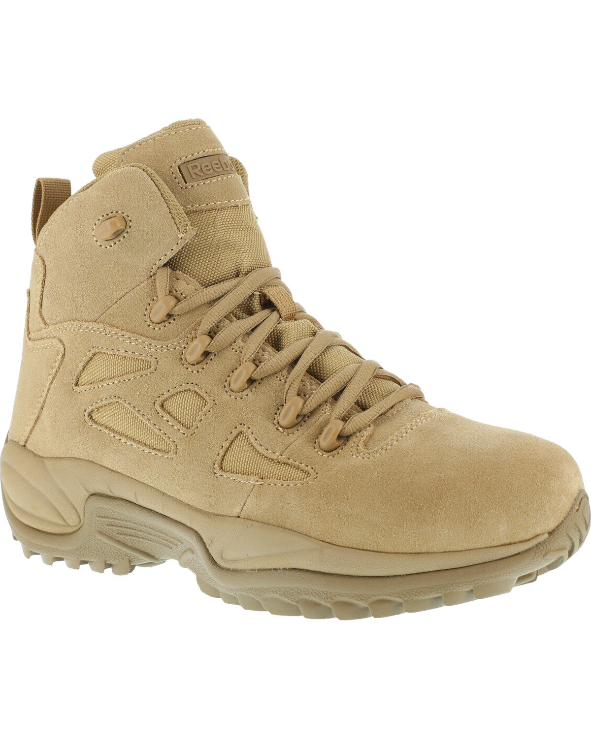 Reebok Men's Stealth 6 Lace-Up Side Zip Work Boots - Soft Toe