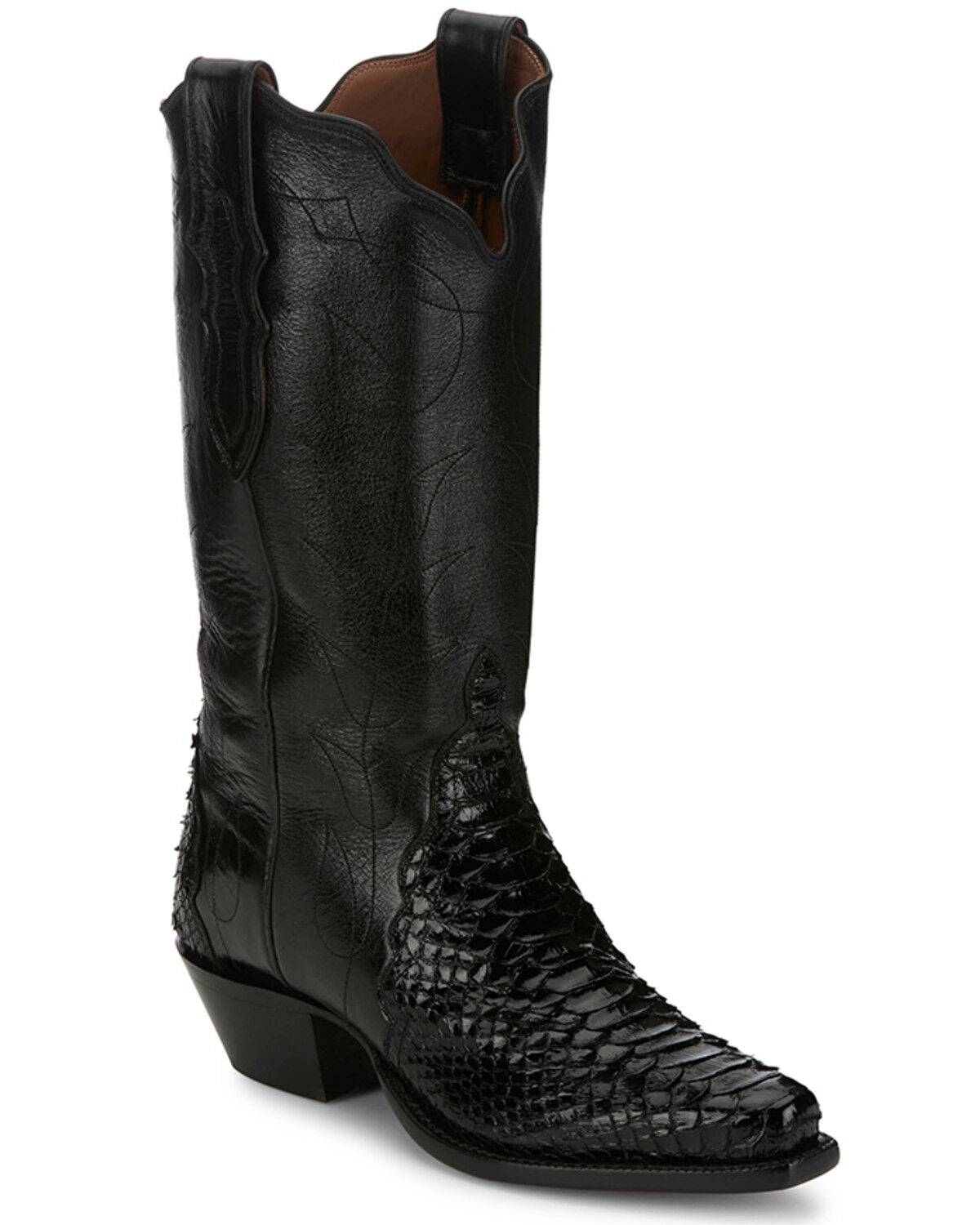 Tony Lama Women's Boot Barn Exclusive Tri-Ad Exotic Python Western Boots - Snip Toe