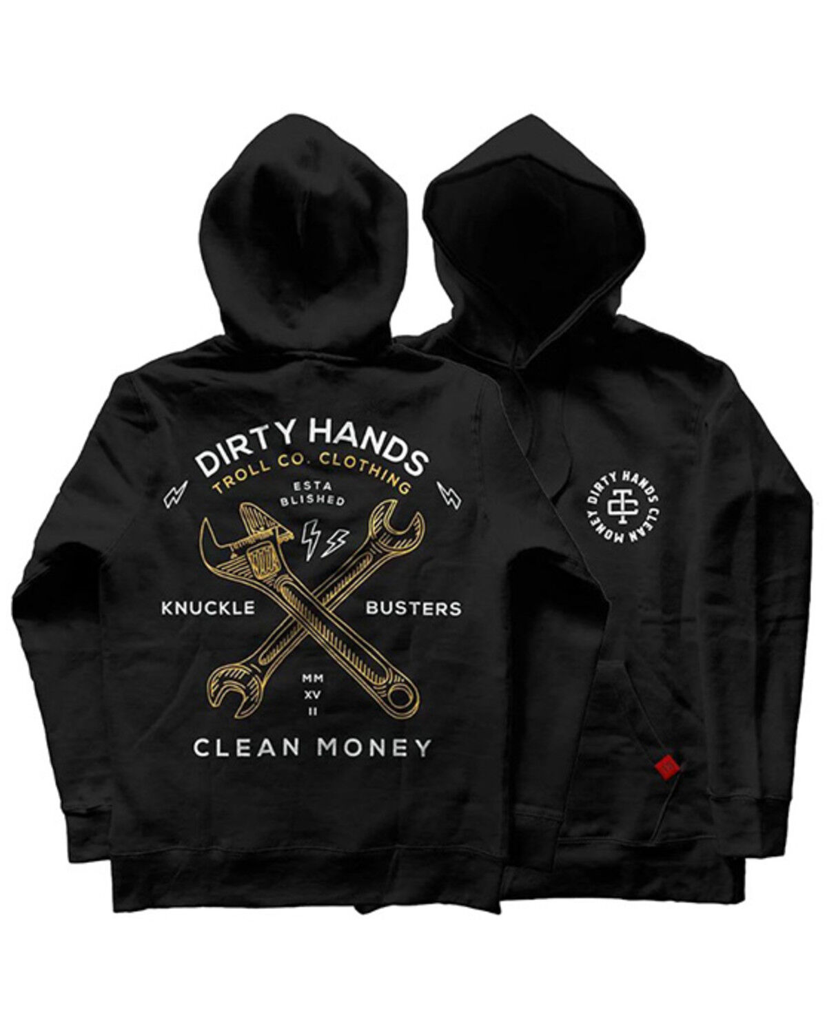 Troll Co Men's Twisting Wrenches Hooded Sweatshirt