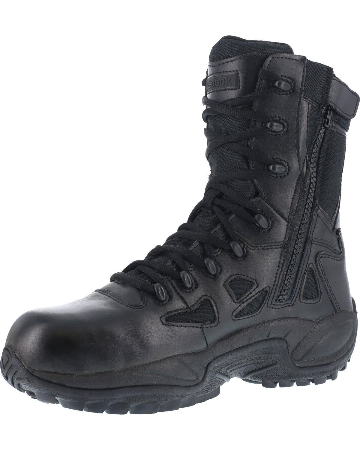 Reebok Women's 8 Side-Zip Rapid Response Tactical Boots - Soft Toe