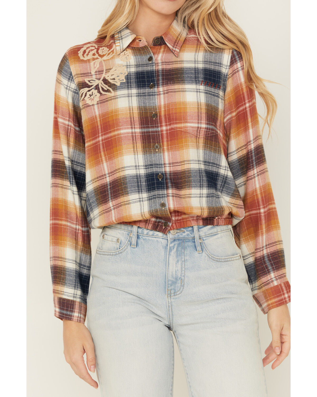 380254-cleo-wolf-women-s-embroidered-cropped-plaid-print-flannel-shirt-1.jpg