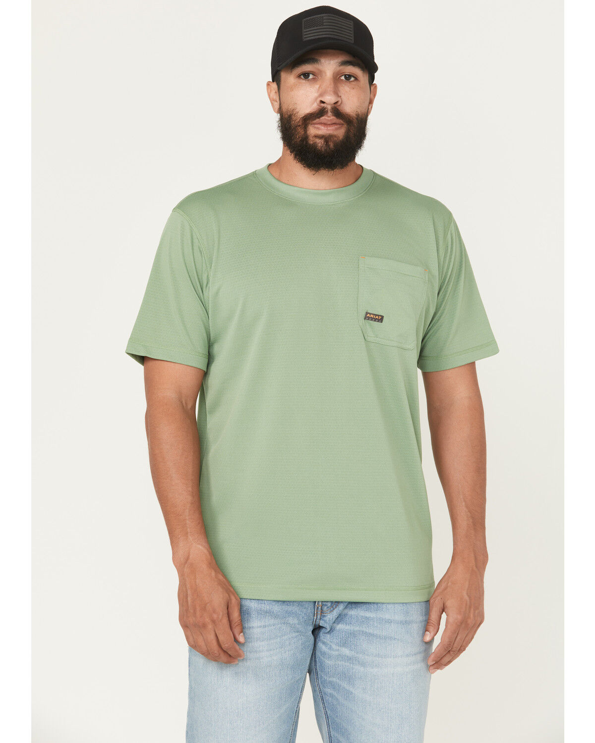 Ariat Men's Rebar Heat Fighter Short Sleeve Pocket Work Shirt - Big 1 381570-ariat-men-s-rebar-heat-fighter-short-sleeve-pocket-work-shirt-big-1.jpg