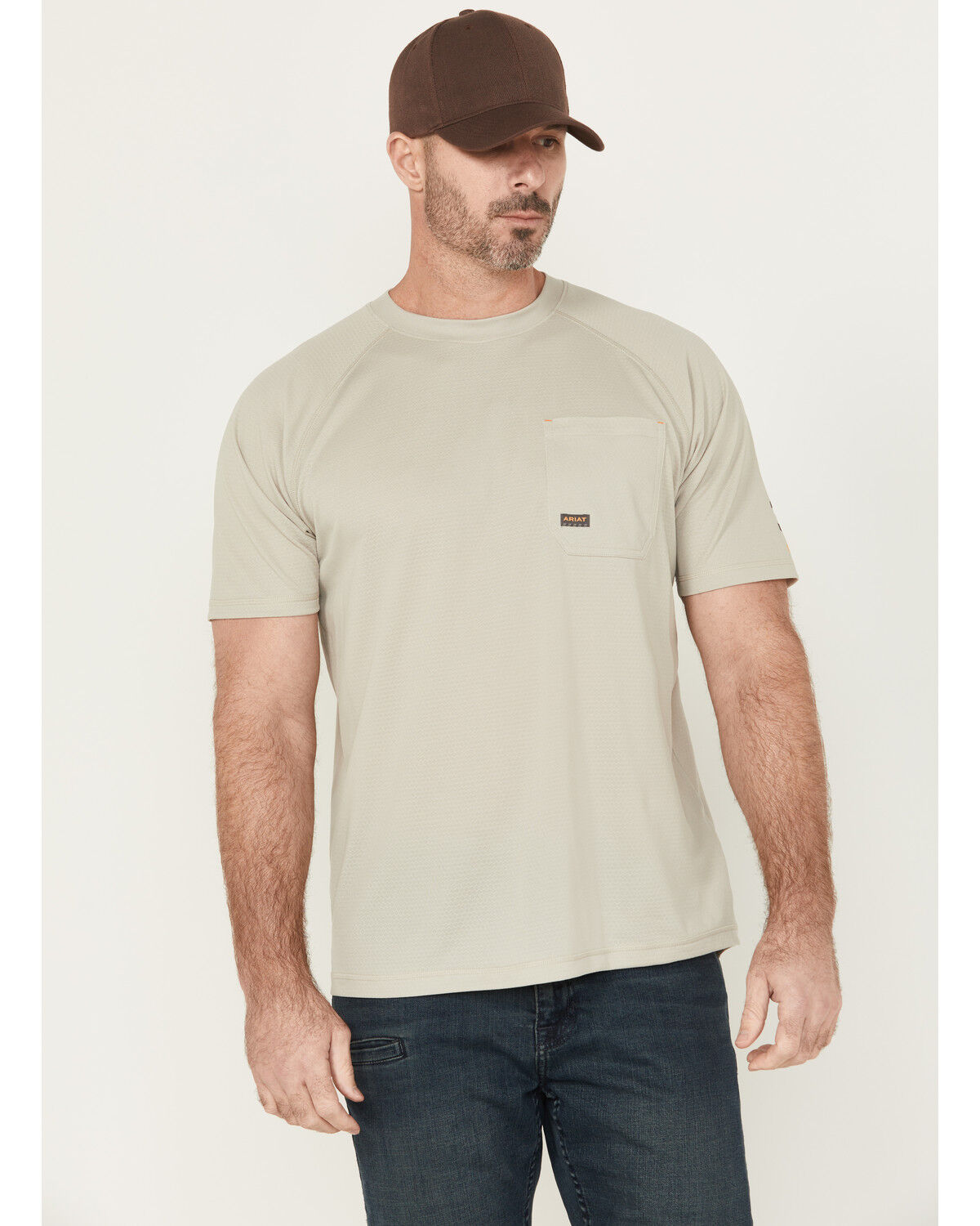 Ariat Men's Rebar Heat Fighter Short Sleeve Pocket Work Shirt - Tall
