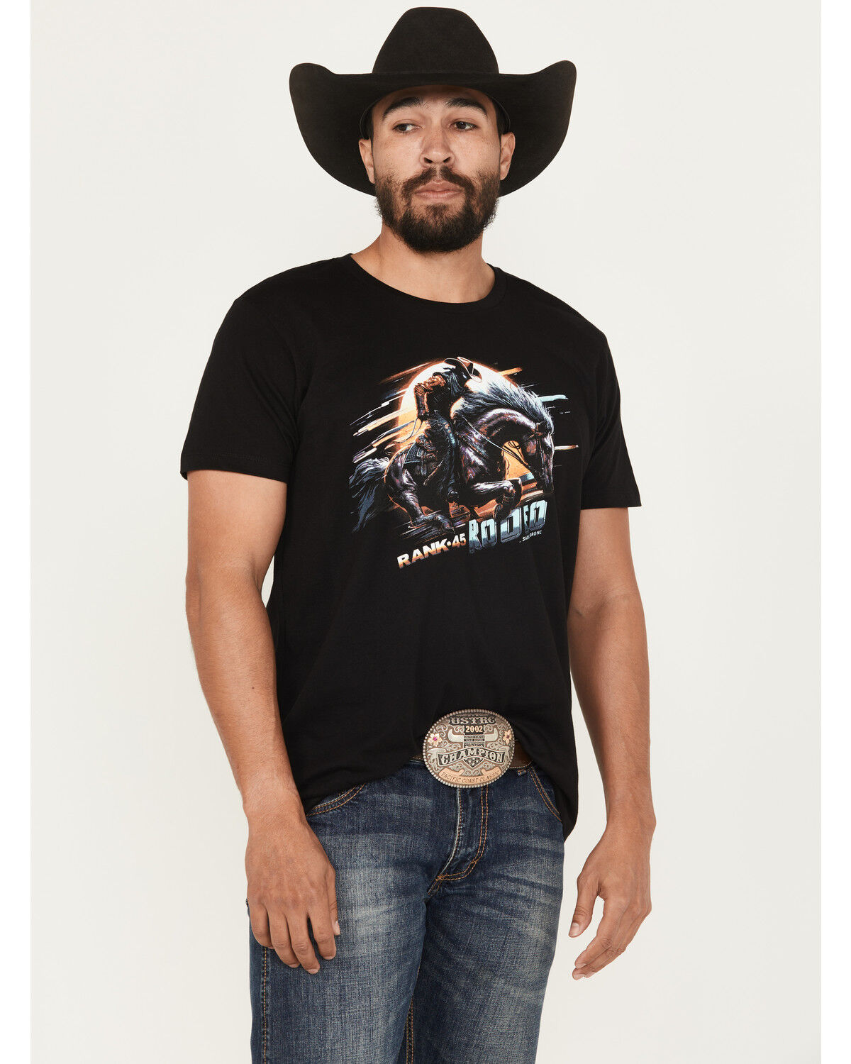 RANK 45® Men's Bronc Lightning Short Sleeve Graphic T-Shirt 1 381862-rank-45-reg-men-s-bronc-lightning-short-sleeve-graphic-t-shirt-1.jpg