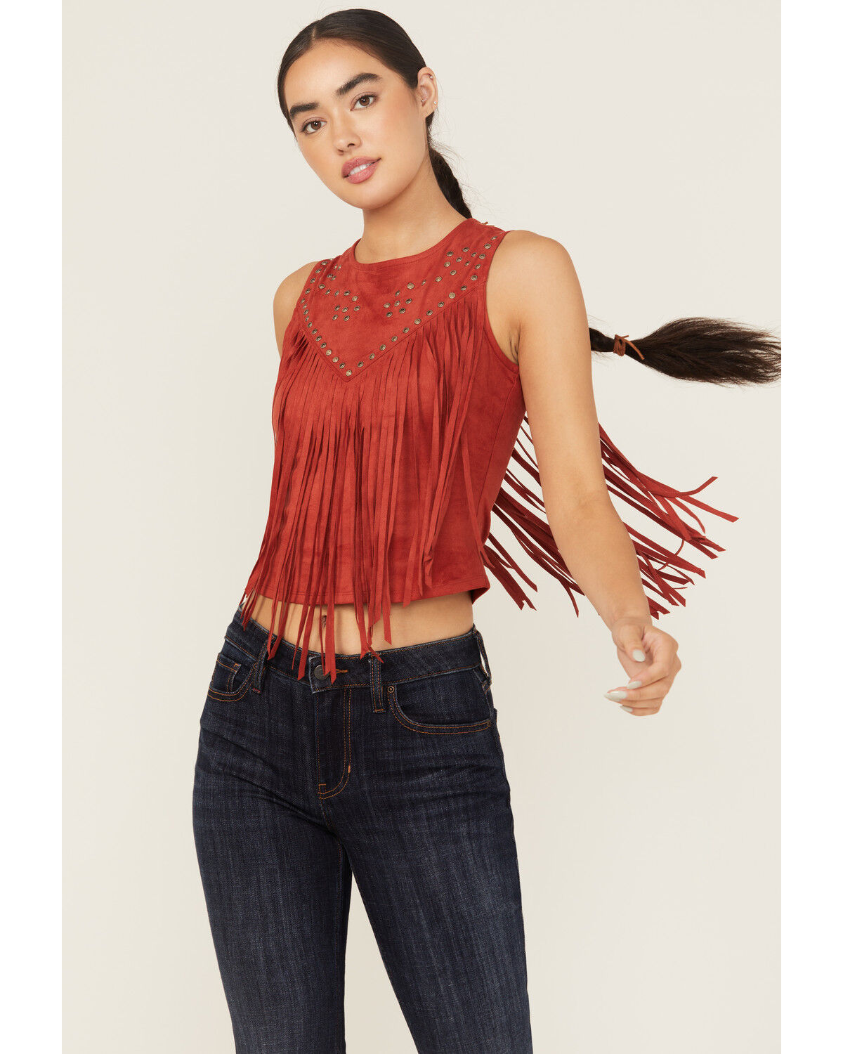 Idyllwind Women's Studded Fringe Faux Suede Sleeveless Shirt 1 383280-idyllwind-women-s-studded-fringe-faux-suede-sleeveless-shirt-1.jpg