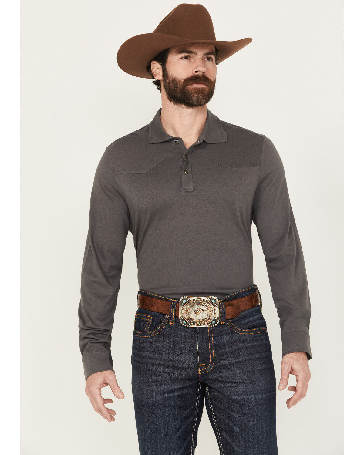 Cody James Black 1978&reg; Men's Drifter Solid Long Sleeve Polo