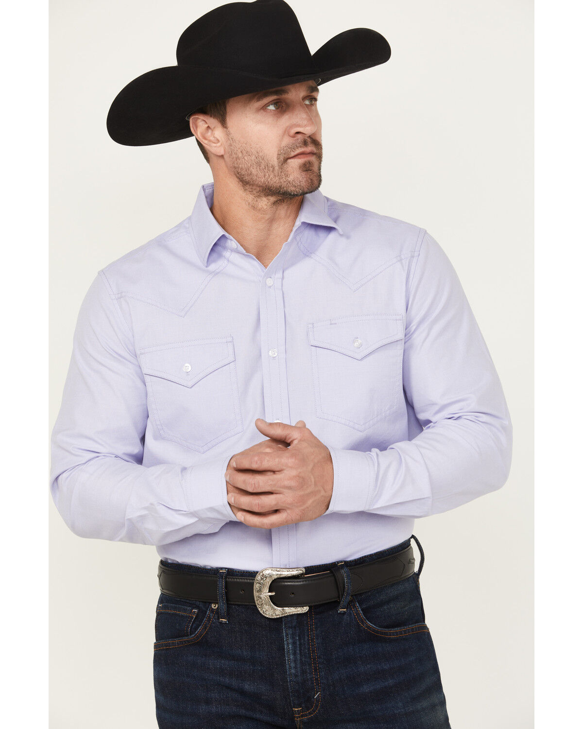 Cody James Black 1978&reg; Men's Lawman Solid Long Sleeve Button-Down Western Shirt
