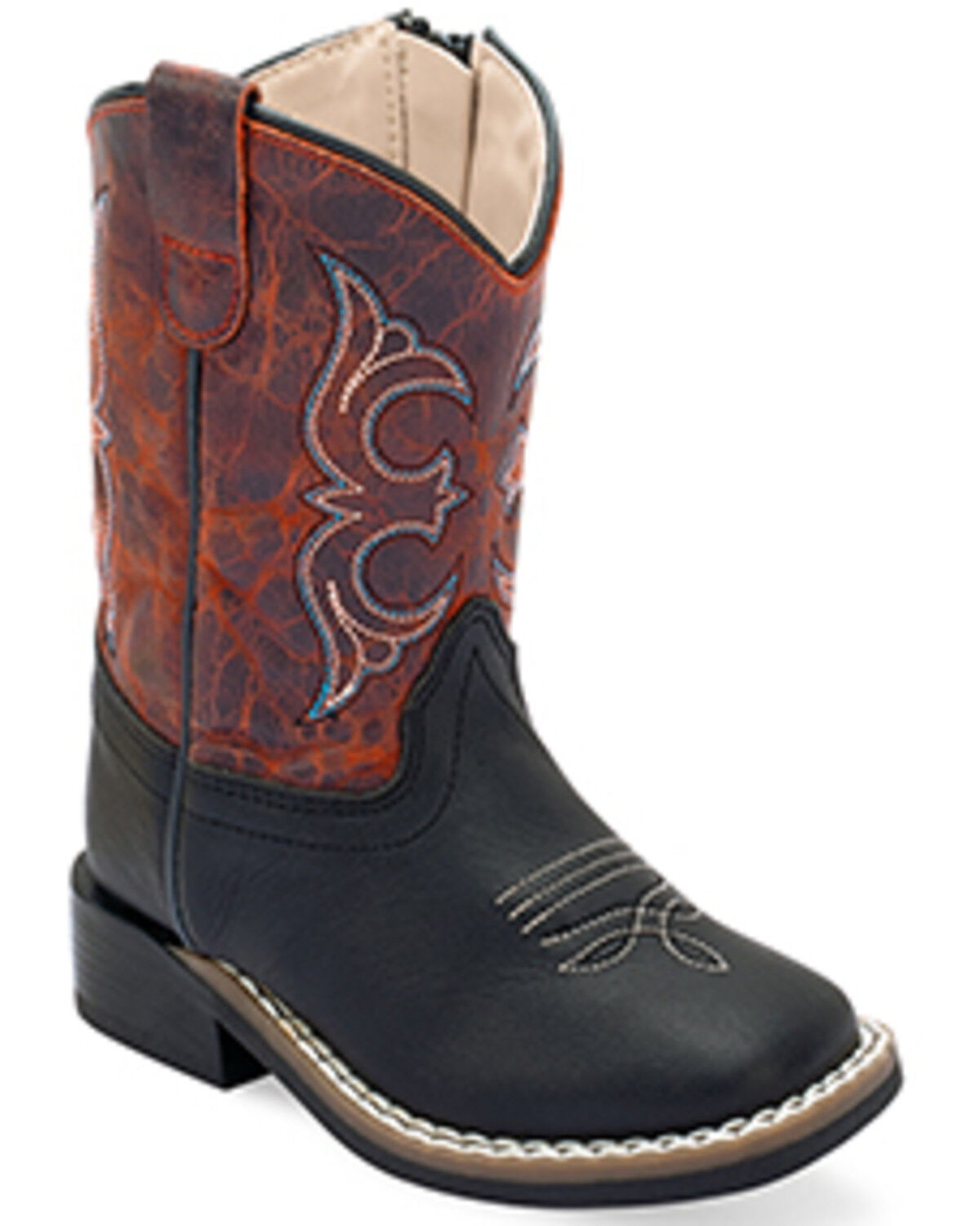 Old West Toddler Boys' Western Boots - Broad Square Toe