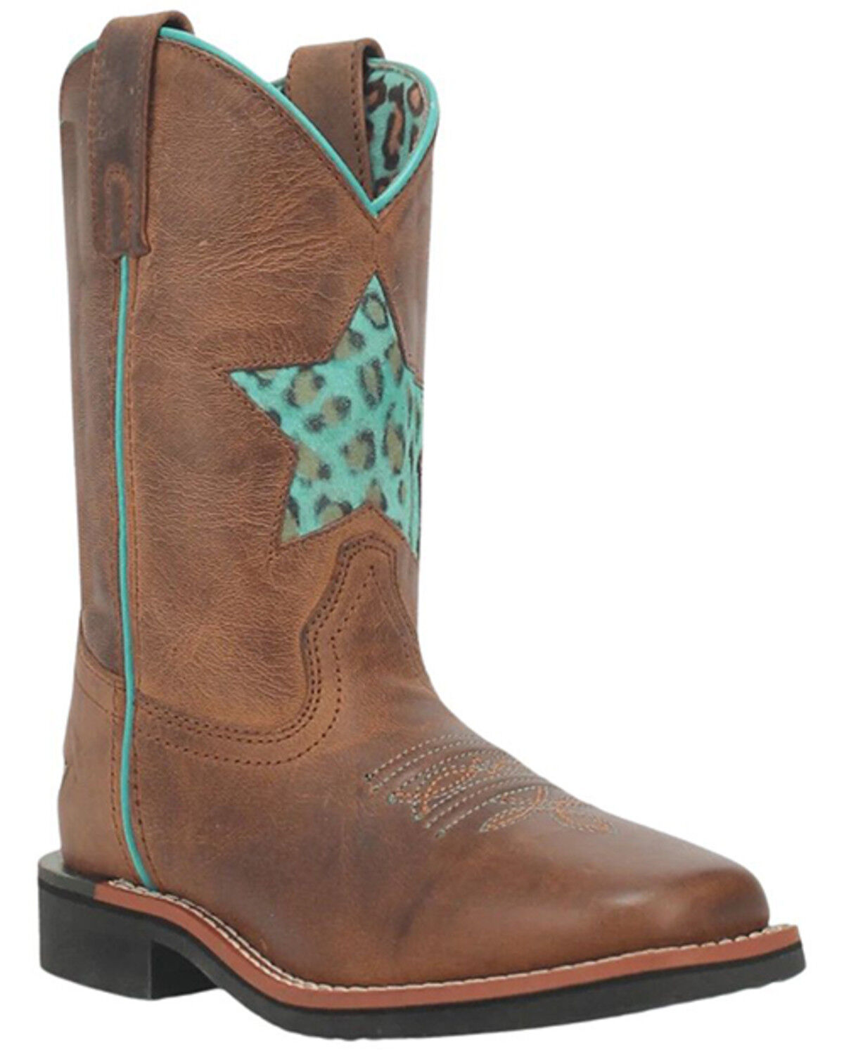 Dan Post Little Girls' Starr Western Boots - Broad Square Toe