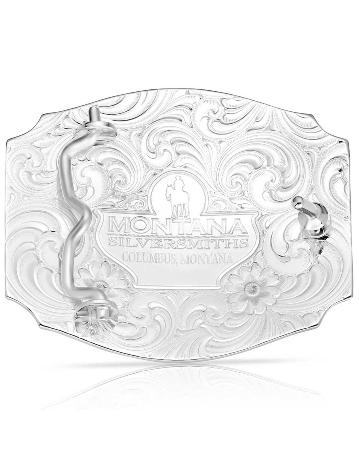 Montana Silversmiths Men's Two-Toned Cross Belt Buckle