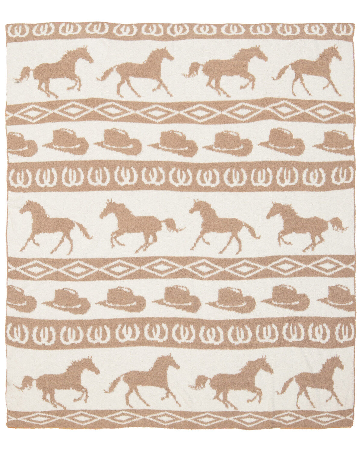 Carstens Home Wrangler Rodeo Stretchy Throw Blanket