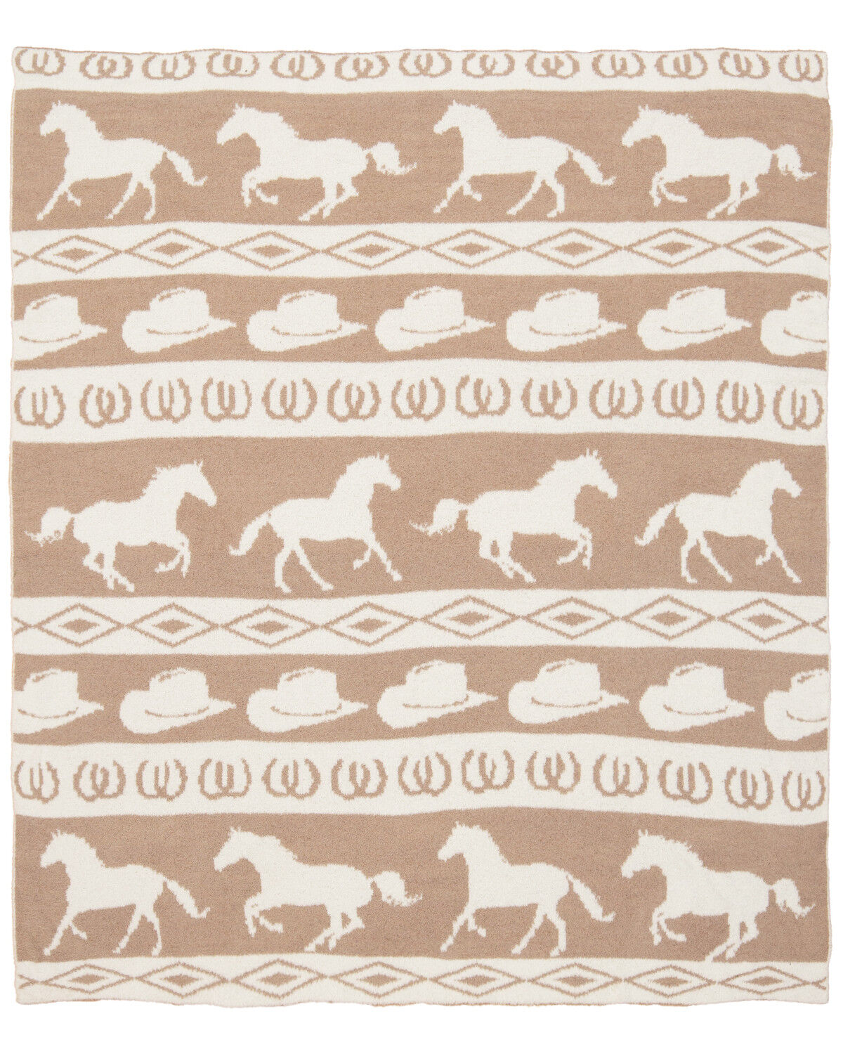 Carstens Home Wrangler Rodeo Stretchy Throw Blanket