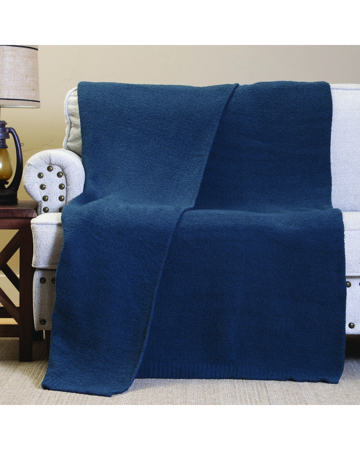 Carstens Home Indigo Skies Stretchy Throw Blanket