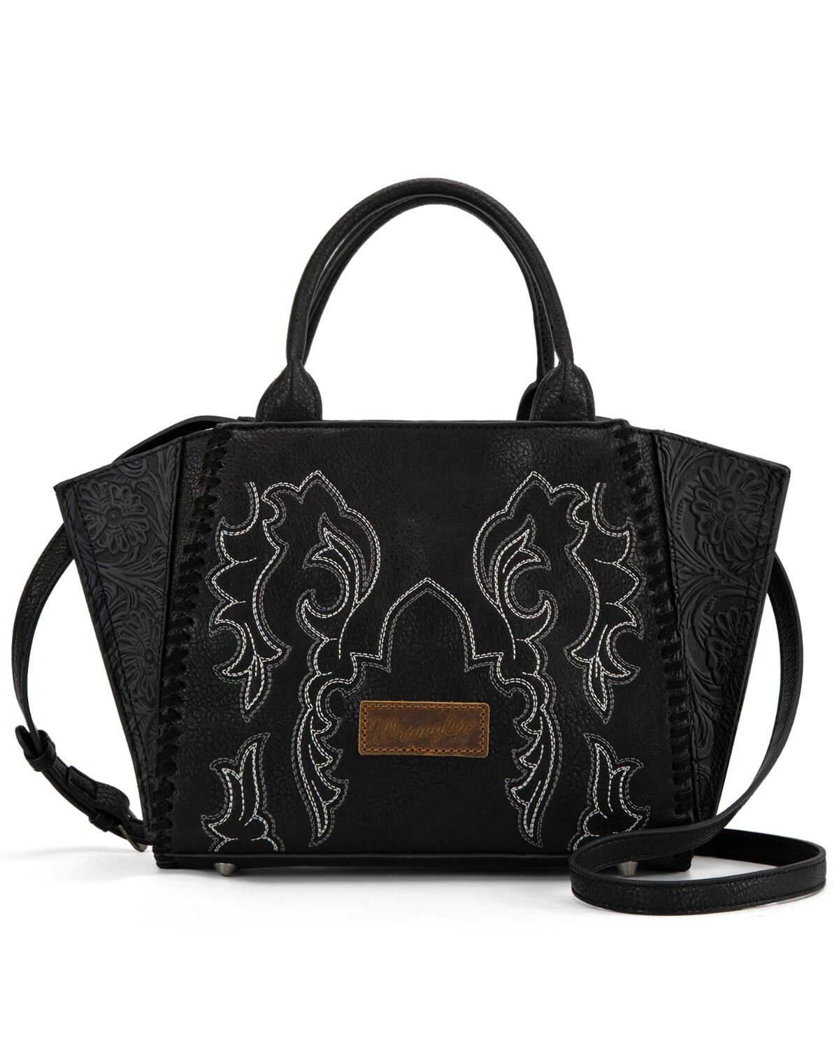 Wrangler Women's Jessie Tooled Concealed Carry Crossbody Bag