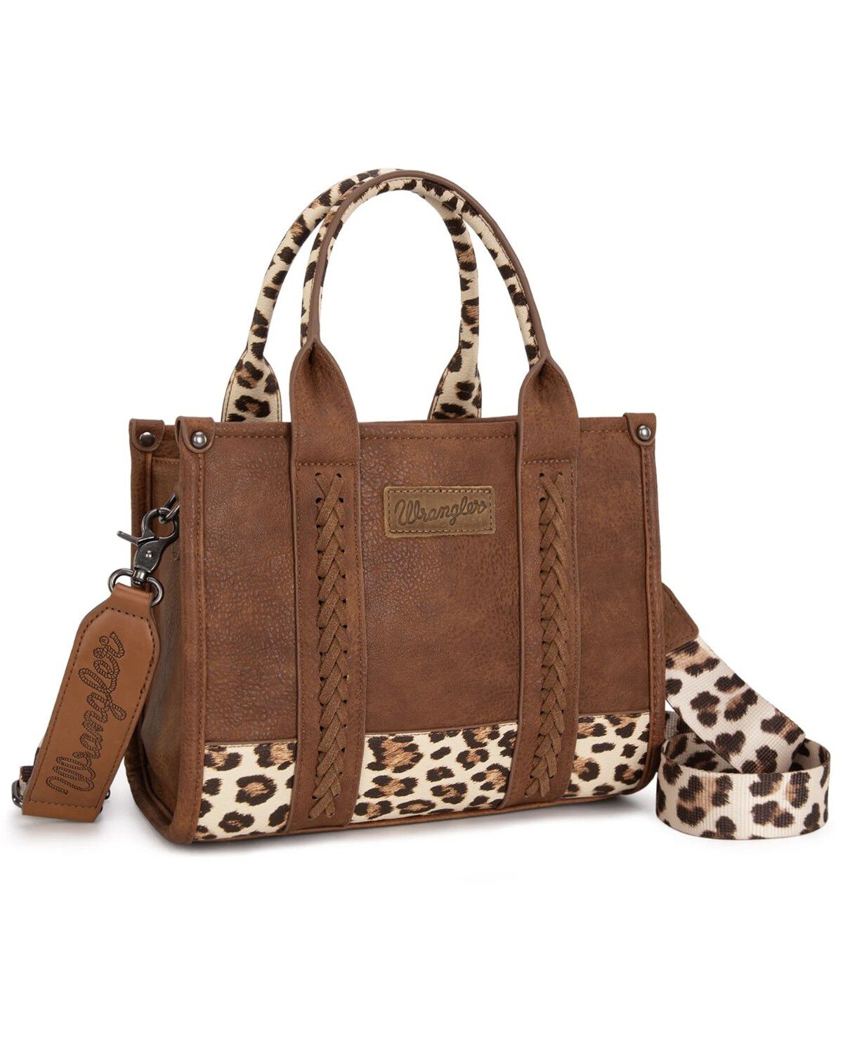 Wrangler Women's Leopard Print Concealed Carry Crossbody Bag
