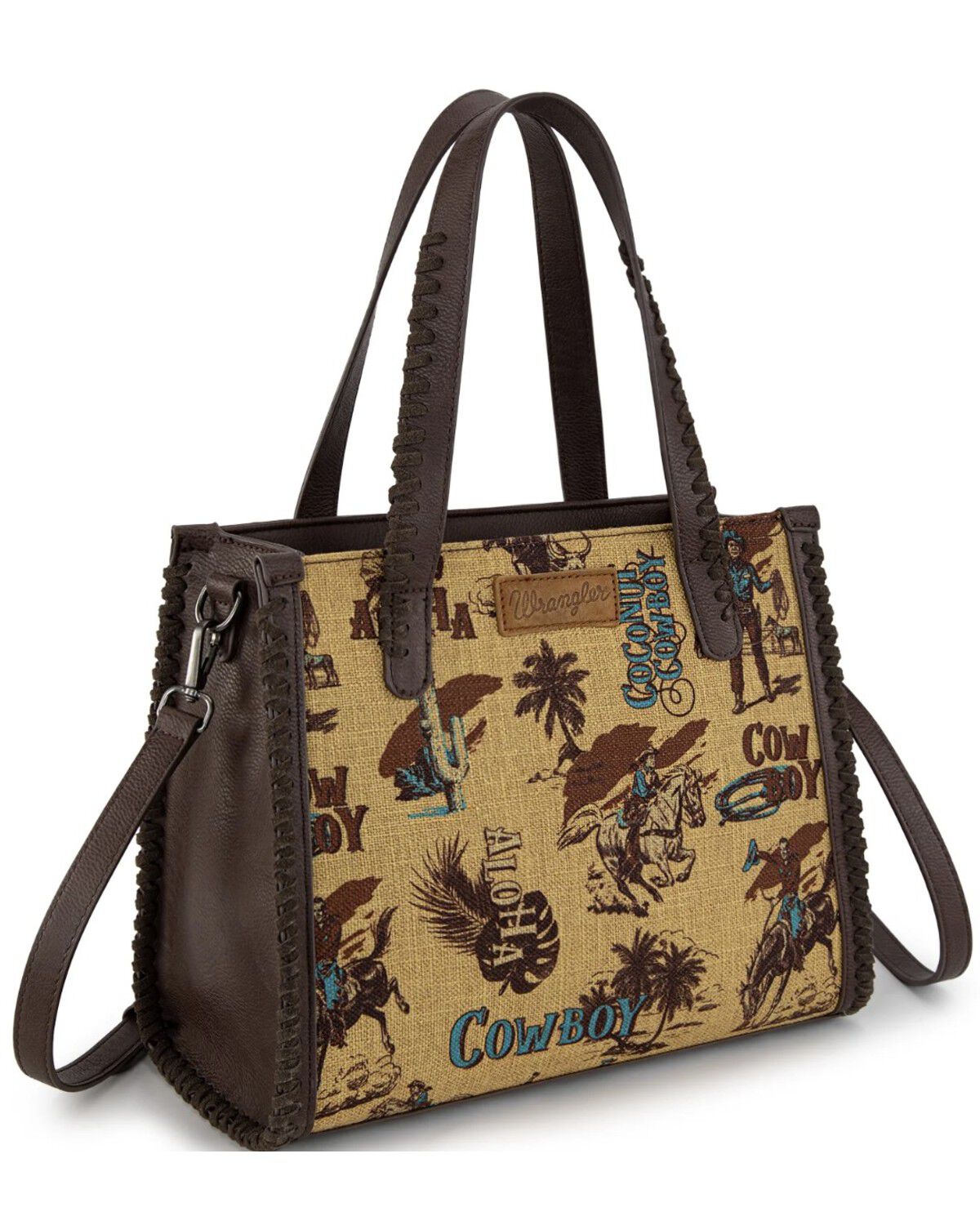 Wrangler Women's Cowboy Print Concealed Carry Crossbody Satchel